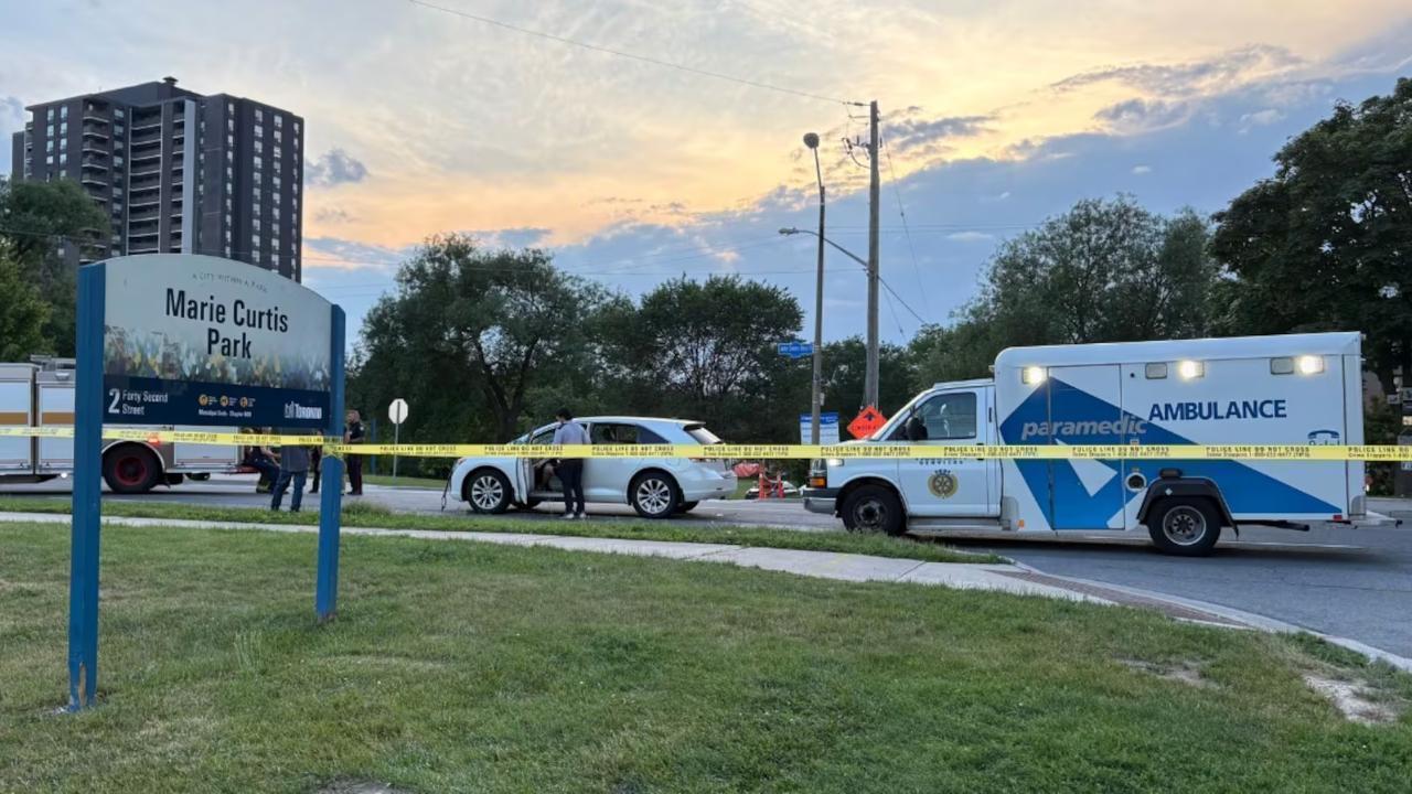 Woman Hospitalized After Pedestrian Hit Near Marie Curtis Park