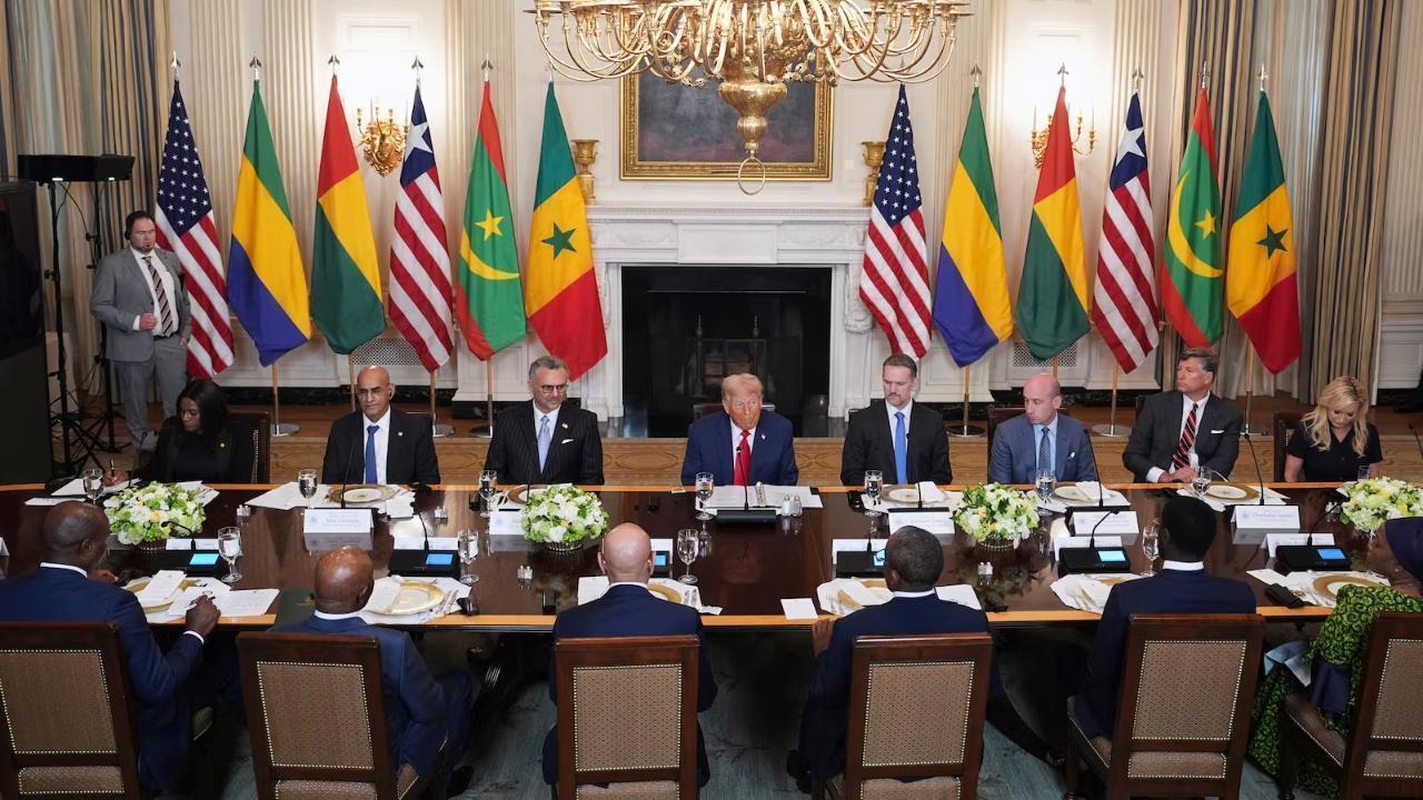 Trump praises Liberian leaders “beautiful” English