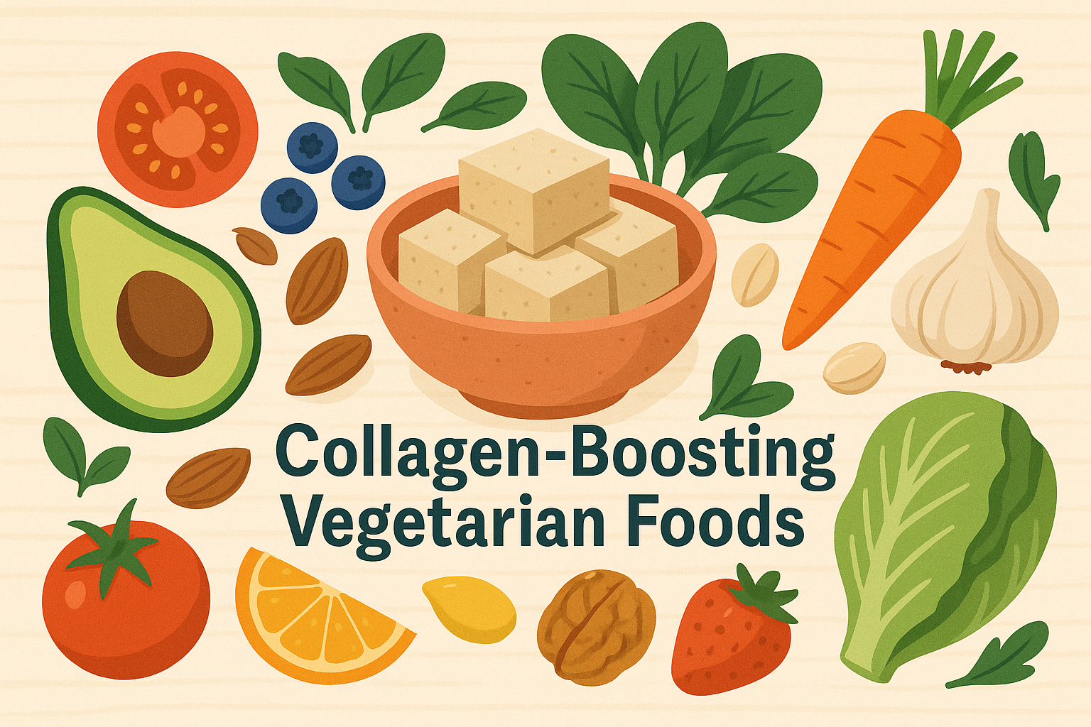 Stay Young and Radiant: 10 Vegetarian Foods That Naturally Boost Collagen