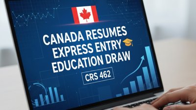 Canada Holds First Education Draw in Over Four Months as CRS Drops to 462