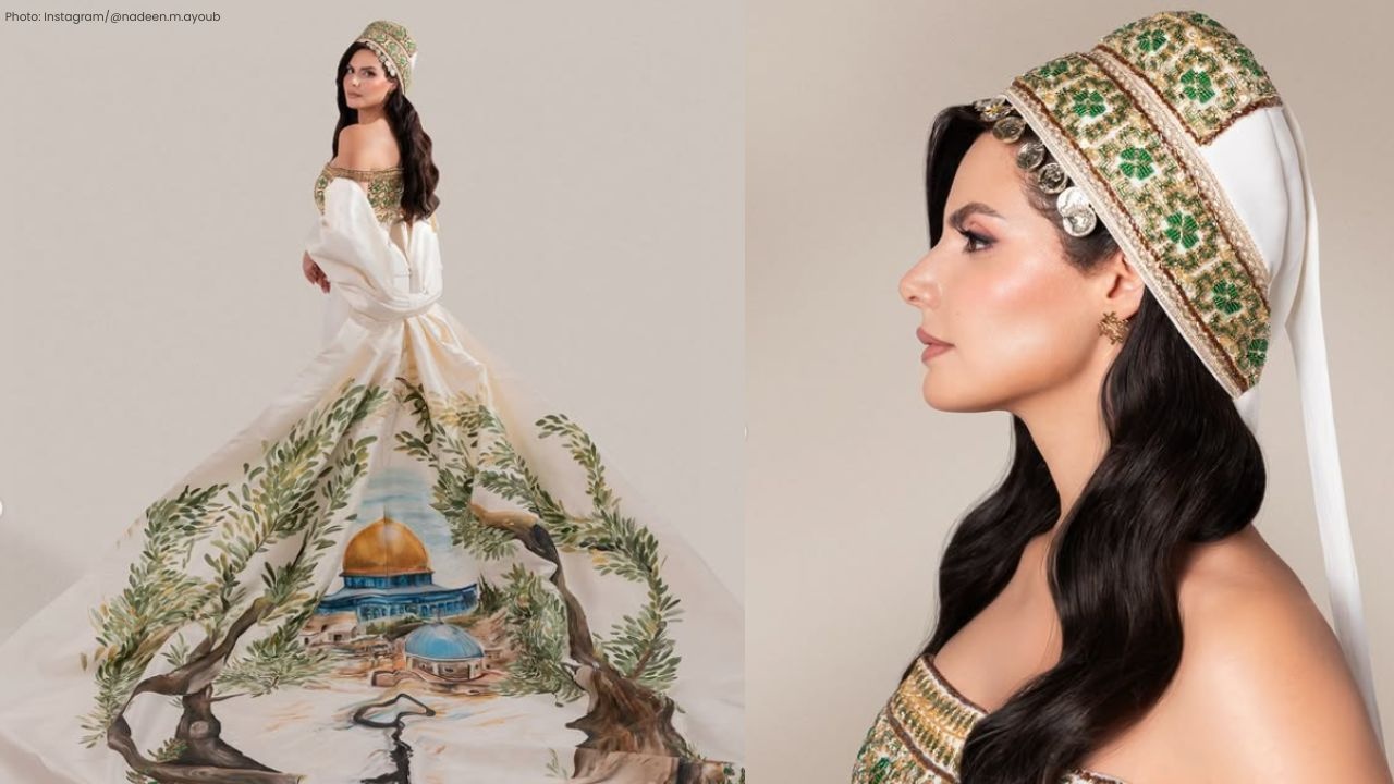 Nadeen Ayoub Celebrates Palestinian Heritage at Miss Universe