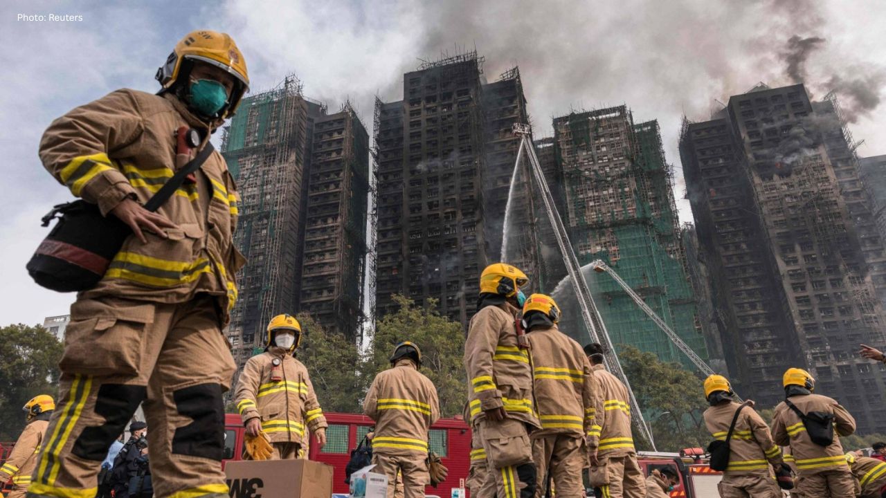 Tragic Fire in Hong Kong Claims 55 Lives, Investigation Launched Against Construction Firm