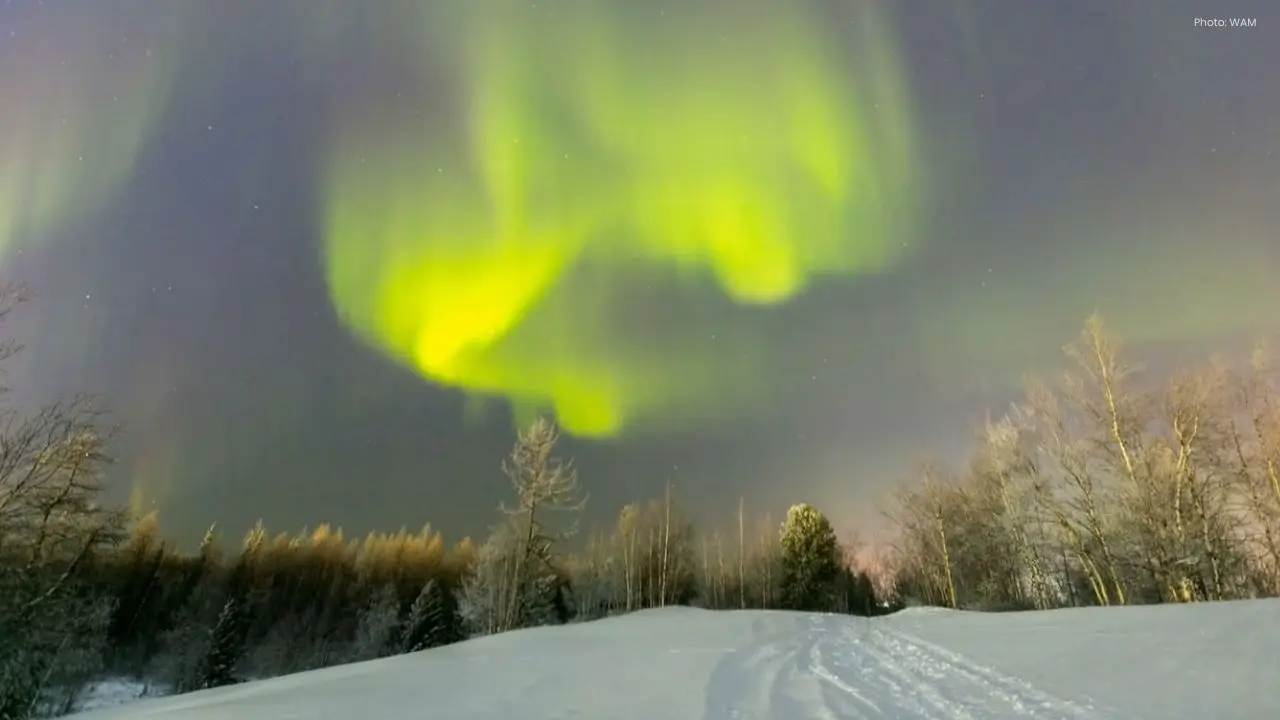 Mesmerizing Aurora Dazzles Over Novy Urengoy