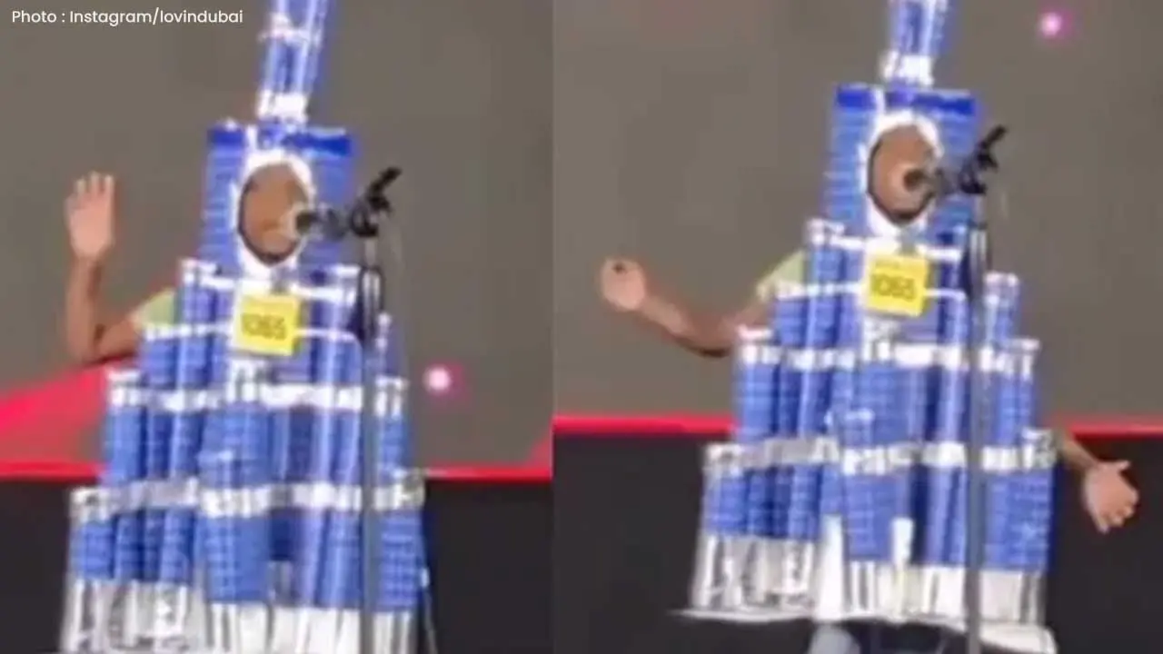 Young Indian Boy Wows Dubai in Viral Burj Khalifa Costume Video