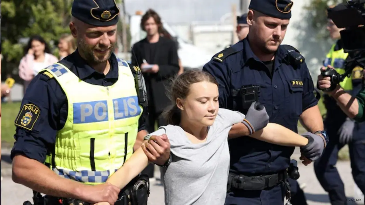 Greta Thunberg Arrested At 'Prisoners For Palestine' Protest In London
