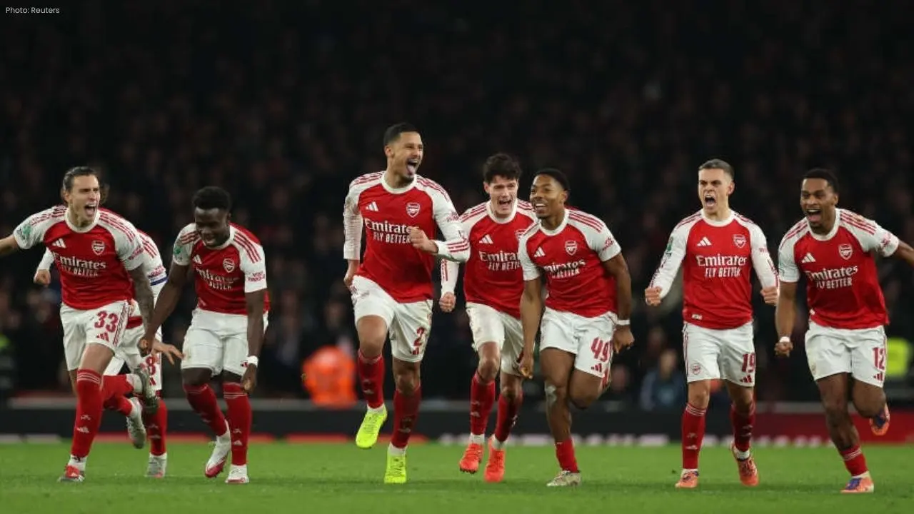 Arsenal Edge Palace on Penalties After Late Drama to Reach Semifinals