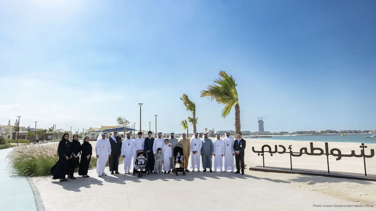 Crown Prince Sheikh Hamdan Inspects Jumeirah Beach 1 Progress